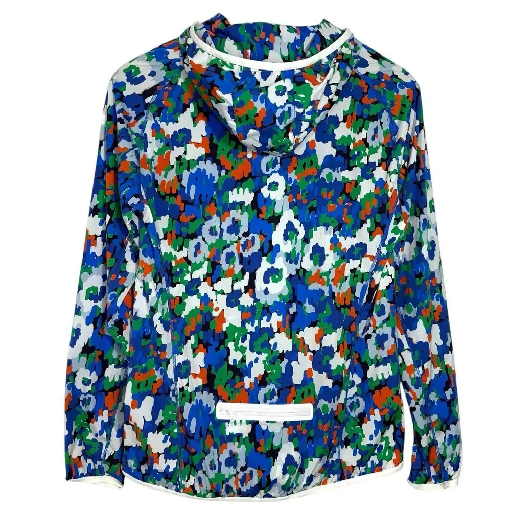 NWOT Tory Burch Sport S Royale Camo Floral Packable Full Zip Jacket‎ Athleisure